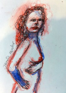DSC05125a Nude Irish Woman with Blue Arm